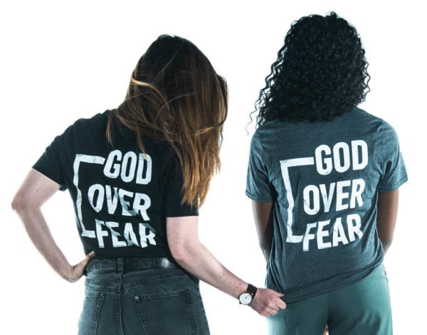 T-Shirt God Over Fear - Arrière